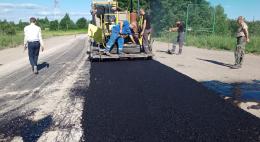 Дорожные работы в Палкинском районе