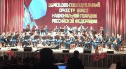 Образцово-показательный оркестр Росгвардии выступил на фестивале русской музыки в Пскове