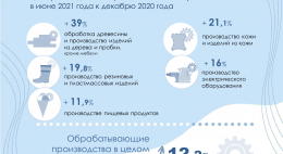 Изменение цен производителей промышленных товаров в июне 2021 года