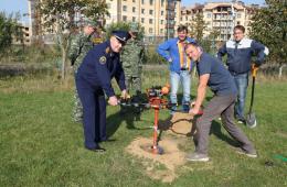 В Детской деревне-SOS появилась новая волейбольная площадка для детей-сирот