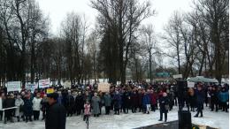 Экологический митинг состоялся в Порхове при организационной поддержке Псковского облсовпрофа 