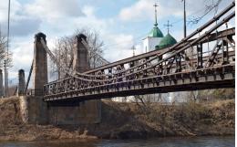 На цепных мостах в Острове уже на этой недел начнутся ремонтные работы