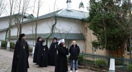 Владимир Путин в выходные посетил Псково-Печерский монастырь