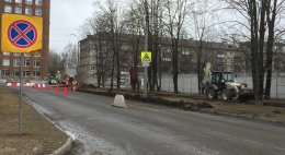В Пскове стартовал ремонт улицы Бастионной