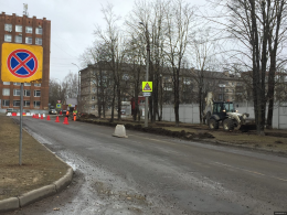В Пскове стартовал ремонт улицы Бастионной