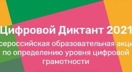 Всероссийский «Цифровой Диктант 2021» пройдёт в Псковской области онлайн с 9 по 24 апреля