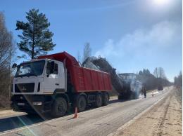 Старый асфальт срежут на дороге Опочка – Красногородск – граница с Латвией