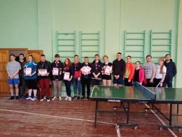 Псковичи одержали победу в областной спартакиаде по настольному теннису
