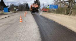 Асфальтовые работы на трассе Опочка - Красногородск – граница с Латвийской Республикой подходят к концу