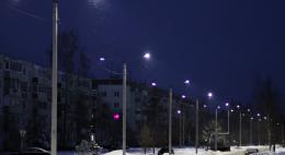 Участок улицы Новгородской в Пскове освещают 22 новых фонаря